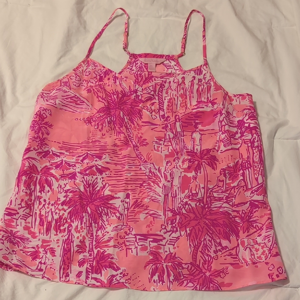 Lilly Pulitzer Silk Tank Sz XS NWOT